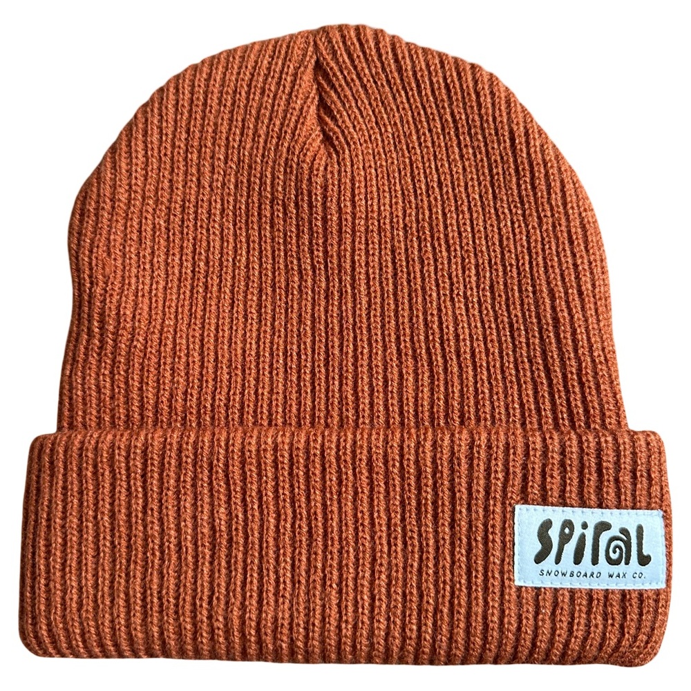 NWOT Spiral Wax Co. Bork Beanie Unisex Brown Rust Spice Knit Beanie One Size‎